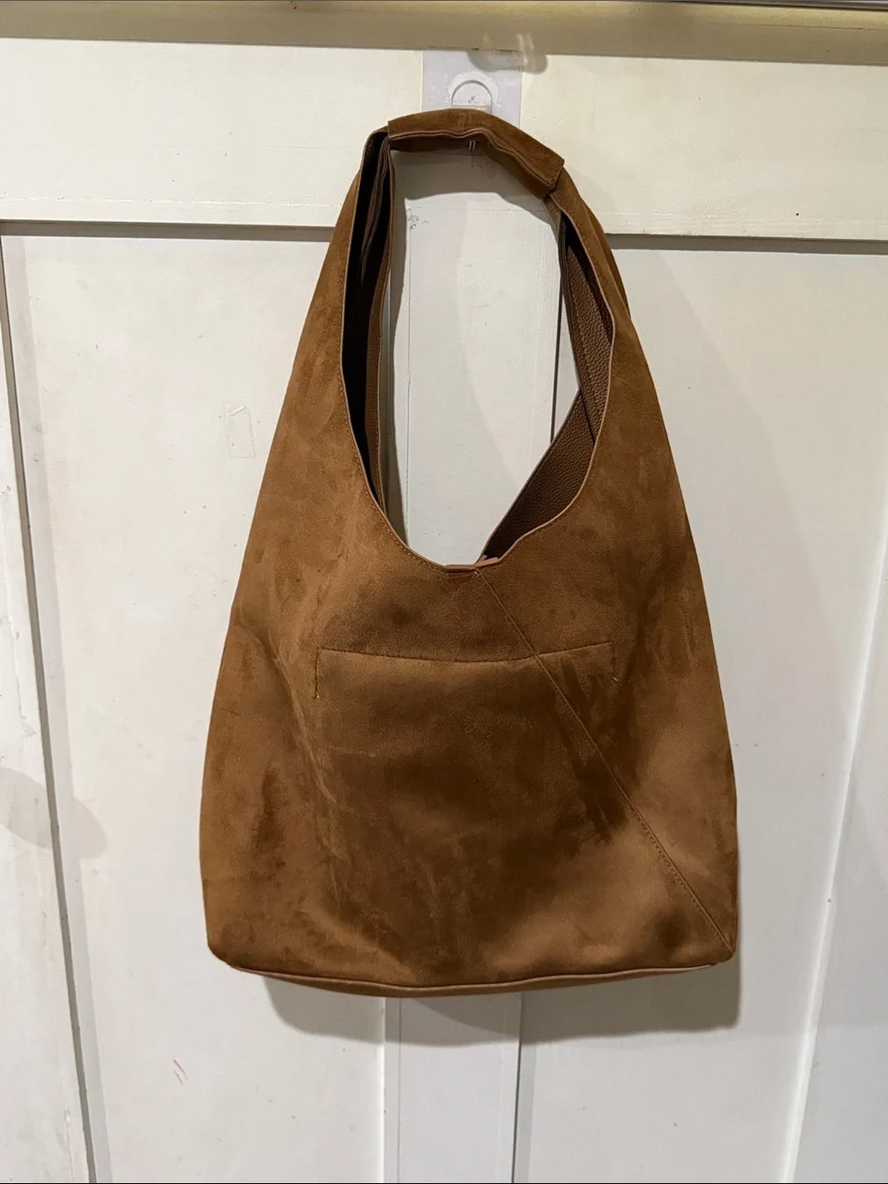 Banana Republic Suede Hobo Shoulder Bag in Brown